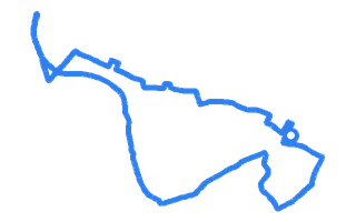 Route shape for Route 6 at Edinburgh (Musselburgh) DTC