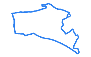 Route shape for Route 13 at Edinburgh (Musselburgh) DTC