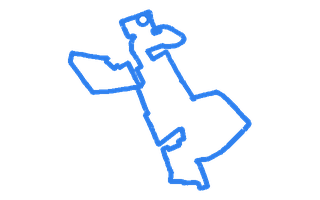 Route shape for Route 8 at Elgin DTC