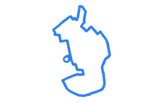 Route shape for Route 9 at Elgin DTC