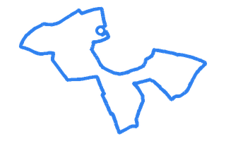 Route shape for Route 13 at Elgin DTC