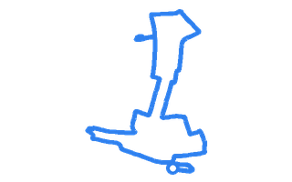 Route shape for Route 1 at Elswick DTC