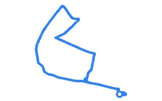 Route shape for Route 12 at Elswick DTC