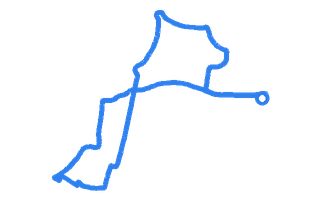 Route shape for Route 1 at Enfield DTC