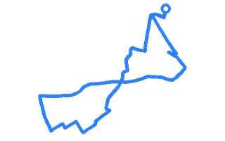 Route shape for Route 5 at Erith DTC