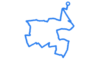 Route shape for Route 9 at Erith DTC