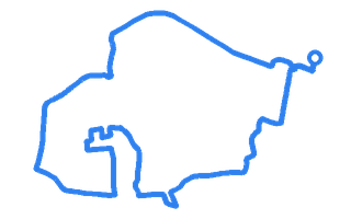 Route shape for Route 10 at Erith DTC