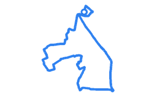 Route shape for Route 12 at Erith DTC
