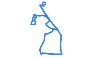 Route shape for Route 13 at Erith DTC