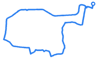 Route shape for Route 15 at Erith DTC
