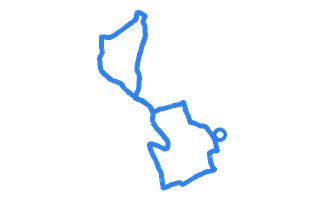 Route shape for Route 9 at Exeter DTC