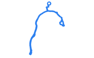 Route shape for Route 12 at Exeter DTC