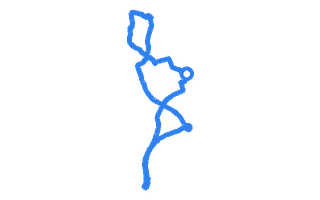 Route shape for Route 14 at Exeter DTC