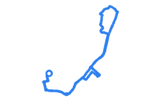 Route shape for Route 17 (NEW) at Exeter DTC