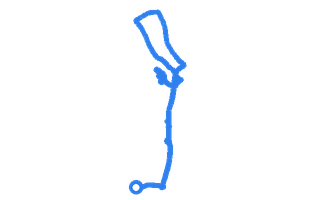 Route shape for Route 1 at Farnborough DTC