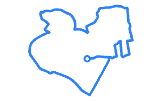 Route shape for Route 5 at Farnborough DTC