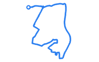 Route shape for Route 11 at Farnborough DTC