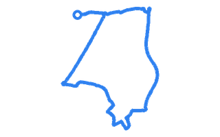 Route shape for Route 12 at Farnborough DTC
