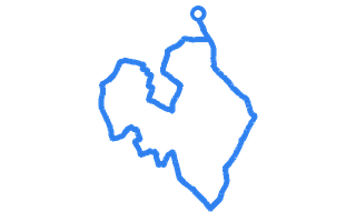 Route shape for Route 1 at Featherstone DTC