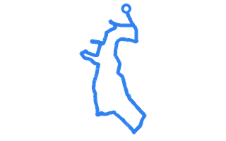 Route shape for Route 2 at Featherstone DTC