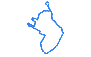 Route shape for Route 3 at Featherstone DTC