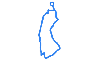Route shape for Route 8 at Featherstone DTC