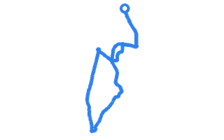 Route shape for Route 13 at Featherstone DTC