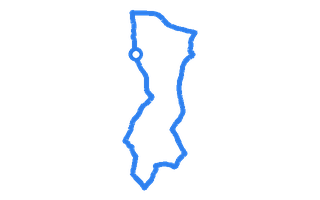 Route shape for Route 14 at Featherstone DTC