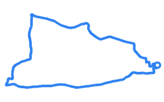 Route shape for Route 2 at Folkestone DTC