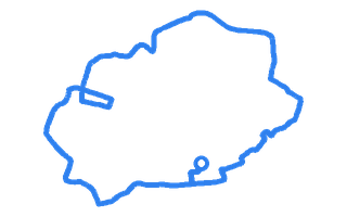 Route shape for Route 4 at Folkestone DTC