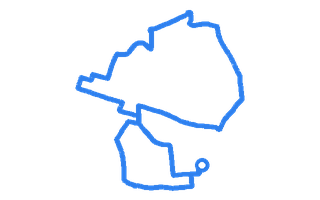 Route shape for Route 5 at Folkestone DTC