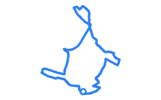 Route shape for Route 7 at Folkestone DTC
