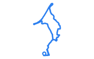Route shape for Route 8 at Folkestone DTC