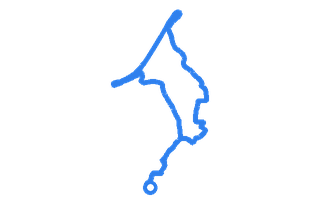 Route shape for Route 10 at Folkestone DTC