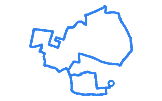Route shape for Route 11 at Folkestone DTC