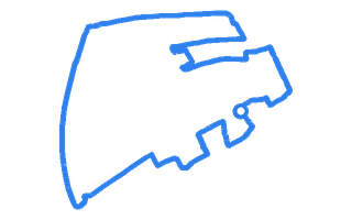 Route shape for Route 2 at Forfar DTC