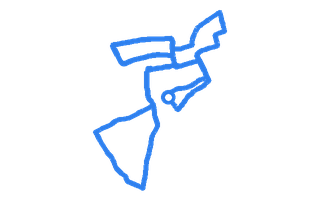 Route shape for Route 7 at Forfar DTC
