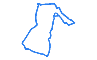 Route shape for Route 12 at Forfar DTC