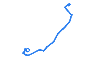Route shape for Route 6 at Fort William DTC