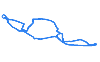 Route shape for Route 10 at Galashiels DTC