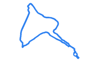 Route shape for Route 13 at Galashiels DTC