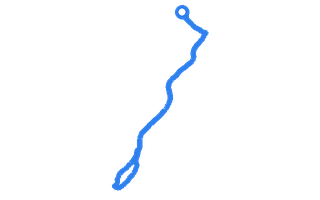 Route shape for Route 17 (NEW) at Galashiels DTC
