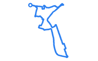 Route shape for Route 5 at Gateshead DTC