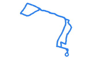 Route shape for Route 2 at Gillingham DTC