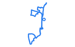 Route shape for Route 9 at Gillingham DTC