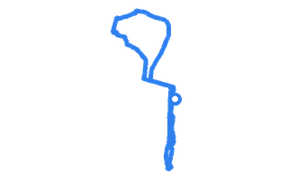 Route shape for Route 10 at Gillingham DTC