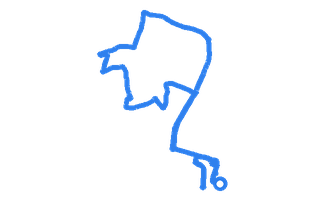 Route shape for Route 11 at Gillingham DTC
