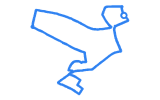 Route shape for Route 1 at Glasgow (Anniesland) DTC