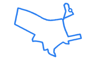 Route shape for Route 2 at Glasgow (Anniesland) DTC