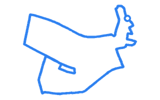 Route shape for Route 4 at Glasgow (Anniesland) DTC